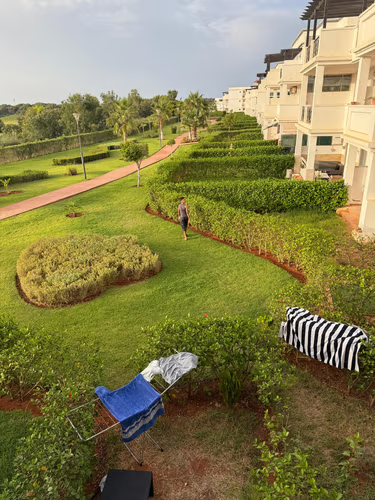 Jardin entretenu par SALI BUILDING : pelouse tondue, haies taillées et massifs